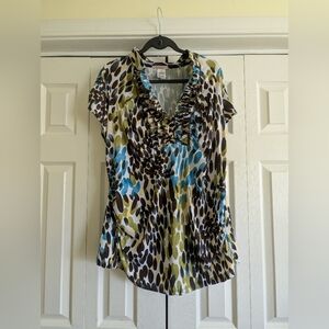 free 2 luv Plus Size Multicolor Women's Top